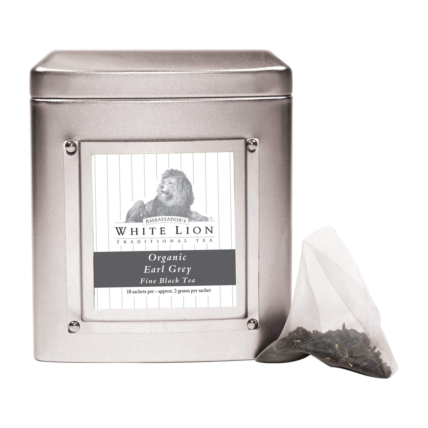 Tea & Snacks White Lion Tea, Organic Earl Grey Canister