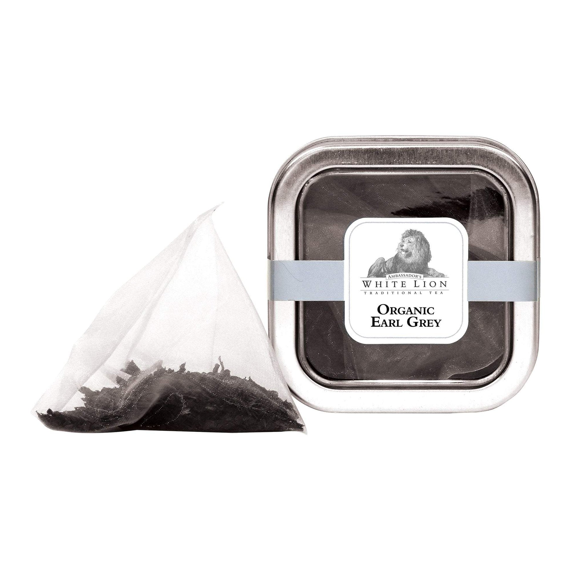 Tea & Snacks 5 ct. White Lion Tea, Organic Earl Grey Canister