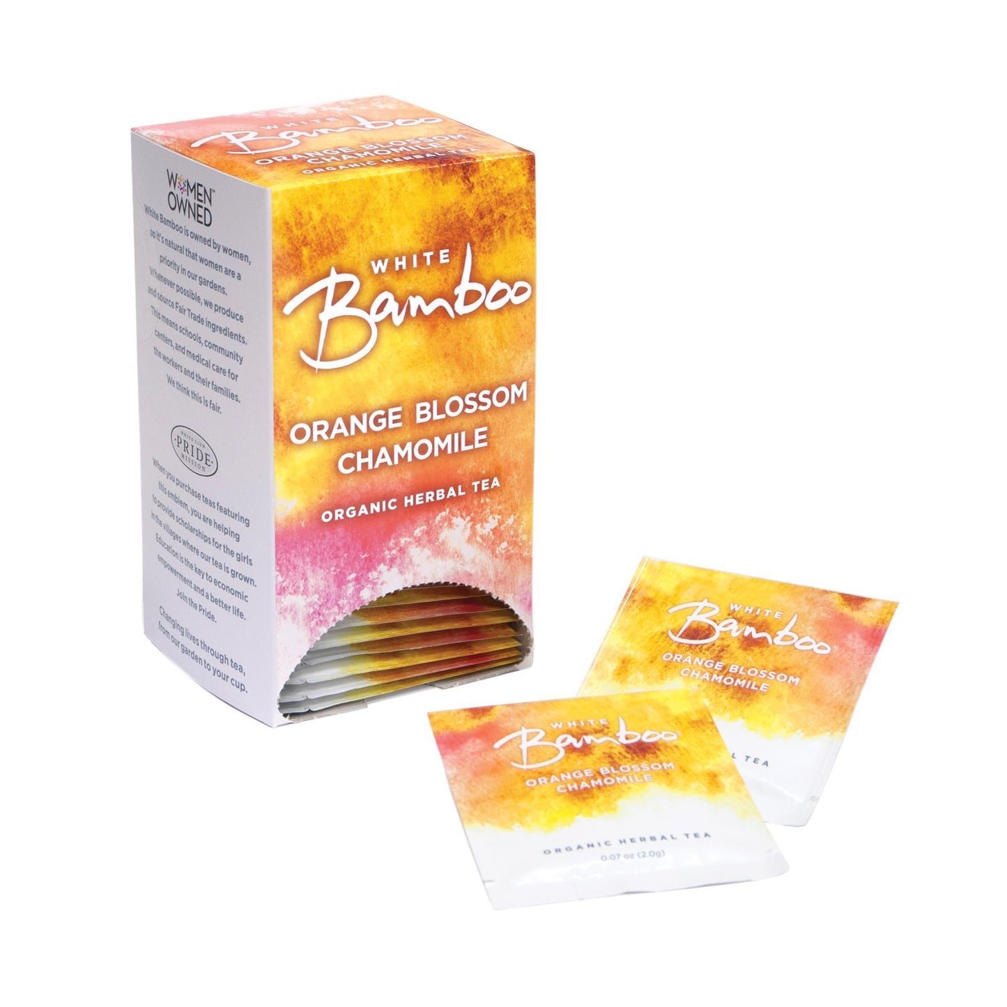 Tea & Snacks White Bamboo Tea Organic Orange Blossom Chamomile (1 - 25 Ct. box)