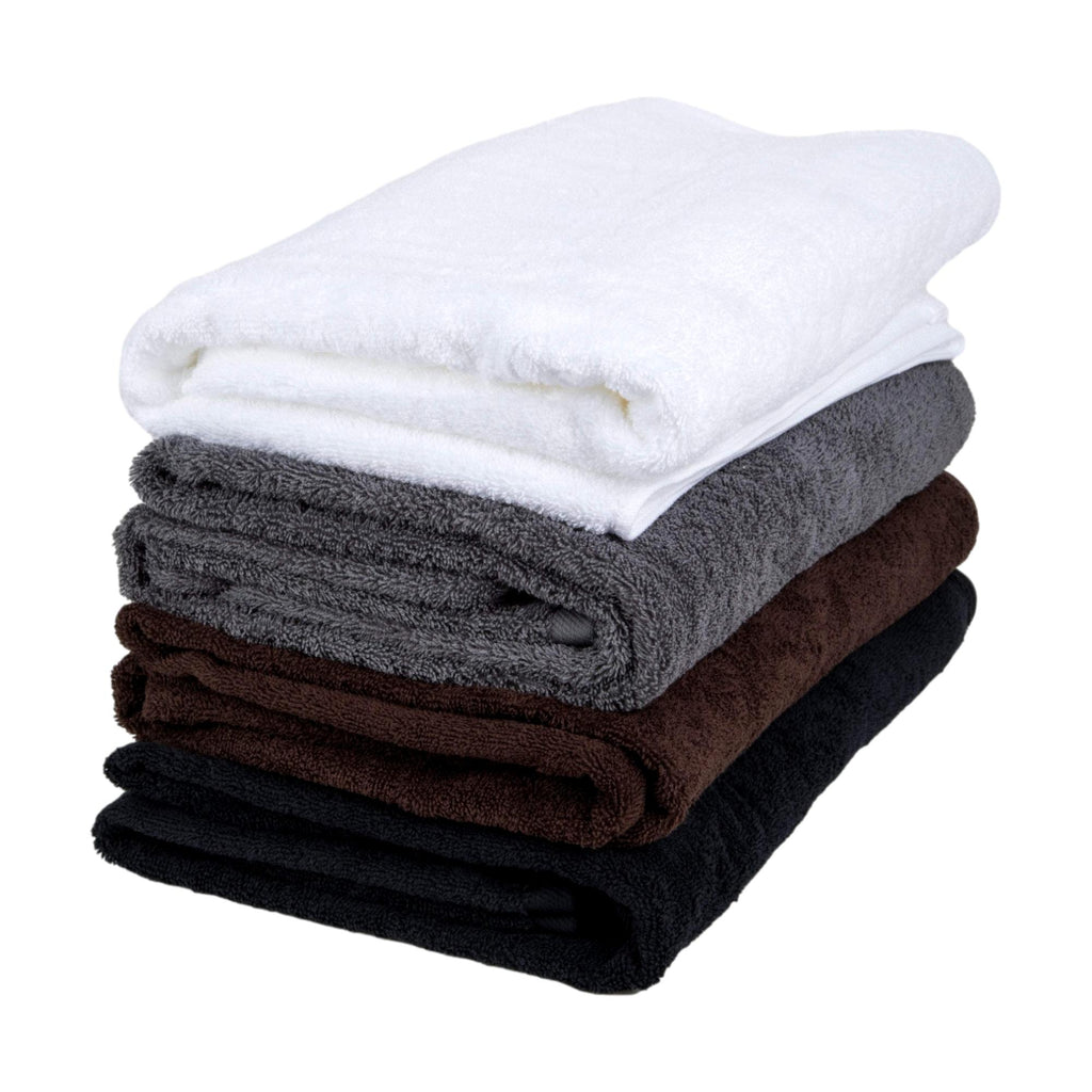 Cheap Hand Towels Black 100% Cotton Medium Thickness 400 gsm Pack Set of 12