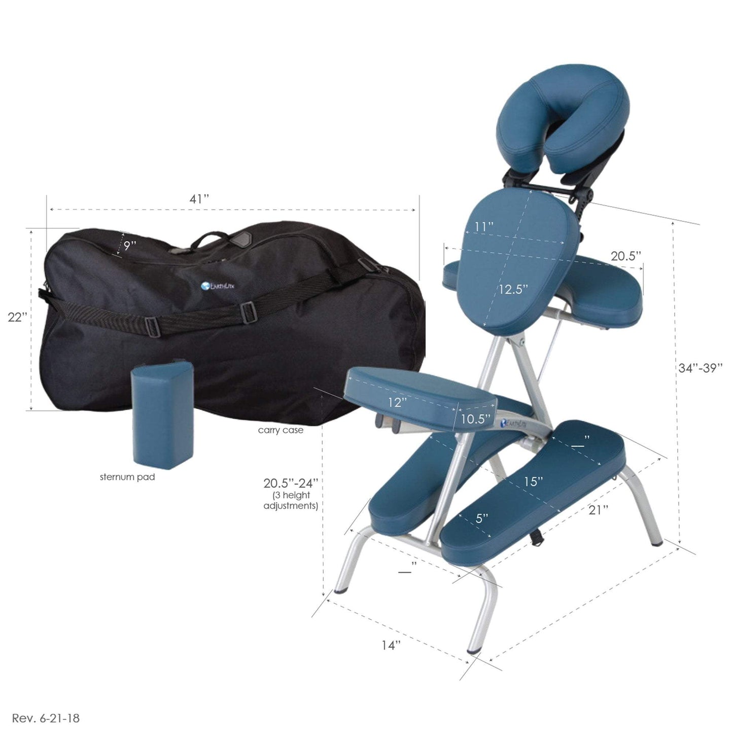 Earthlite Vortex Portable Massage Chair Package