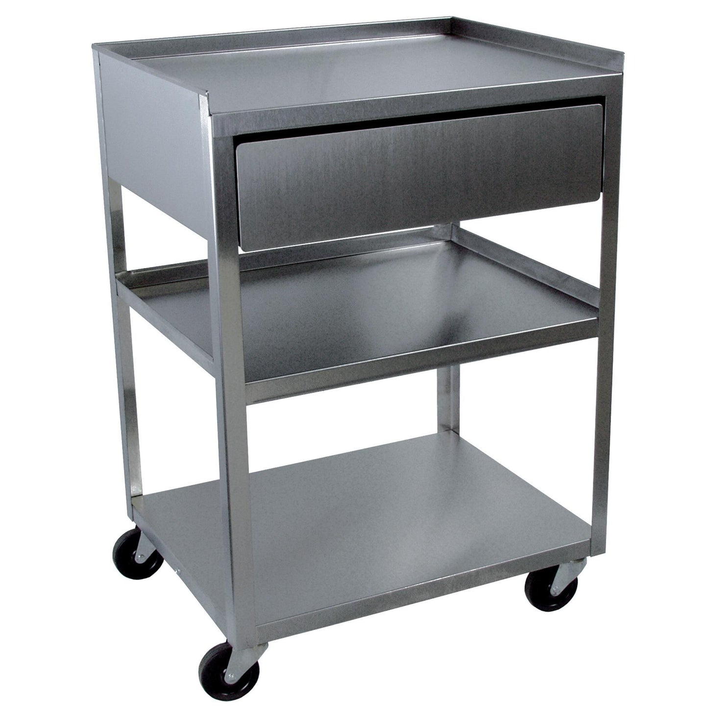 Trolleys & Carts Cart w/Drawer / 3-Shelf / Stainless Steel